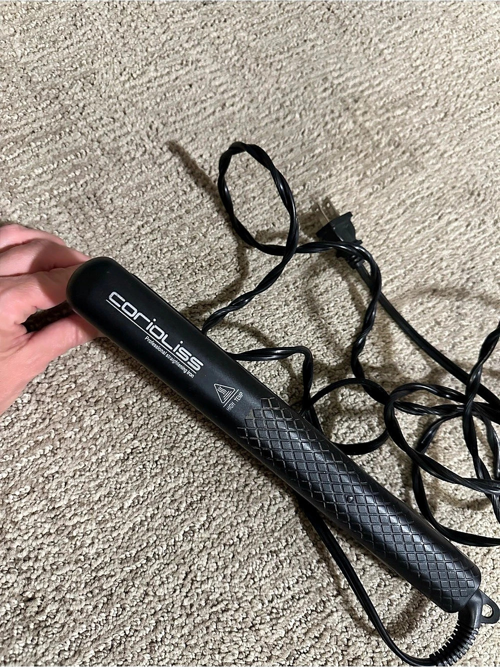 Corioliss Professional Straightening Iron Black & Gold